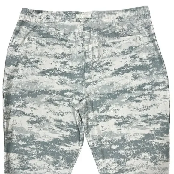 Athleta Farallon Jogger Pants Women's XL Fog Gray Green Camo Athletic Running - Picture 5 of 13